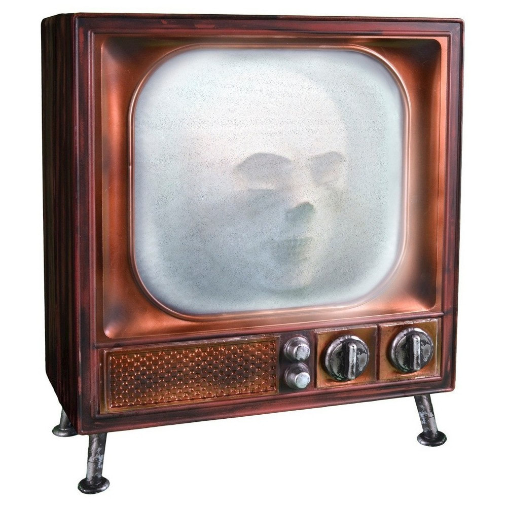 Halloween animated haunted TV