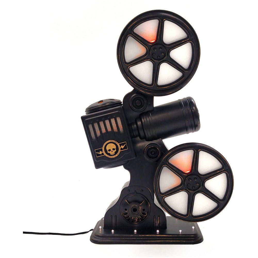 Halloween rotating movie projector with sound and LED bulbs
